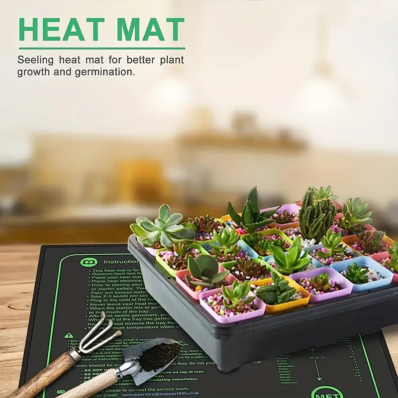 Heating Mat for Plant Seedlings - Temperature Control for Faster Germination and Growth