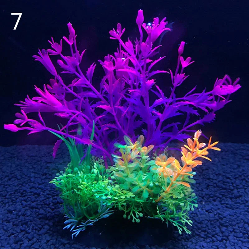 Artificial Aquarium Plants - Realistic Decoration for Aquariums in Various Colours