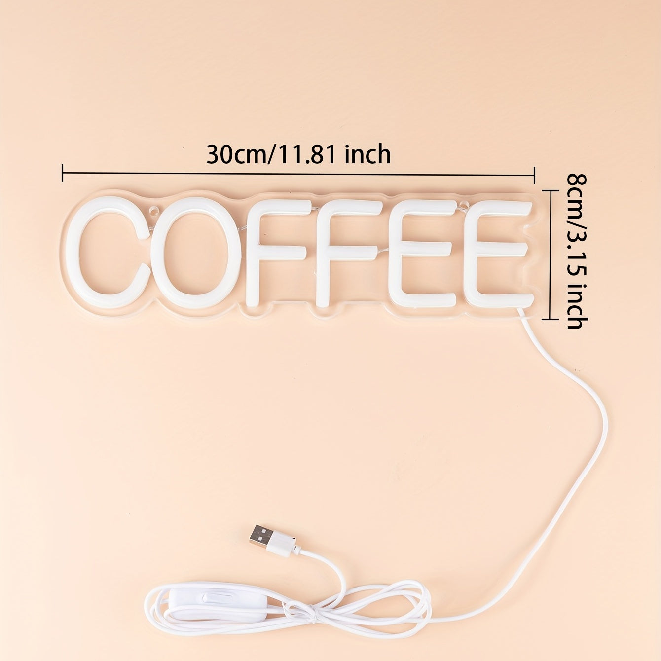 Stylish LED Neon Light Coffee
