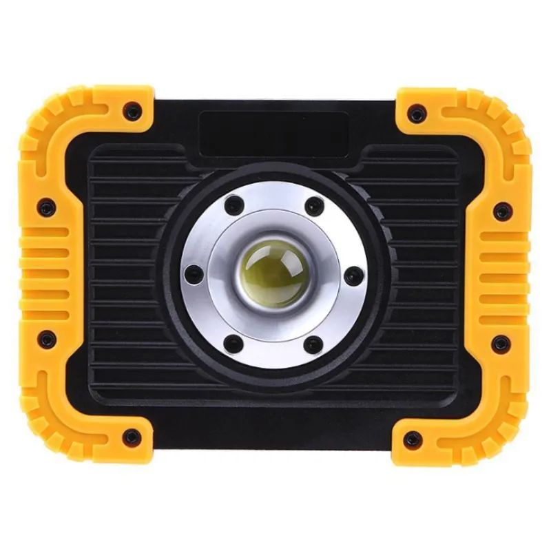 Rechargeable LED Construction Site Floodlight - Portable Work Light With USB And Robust Cover