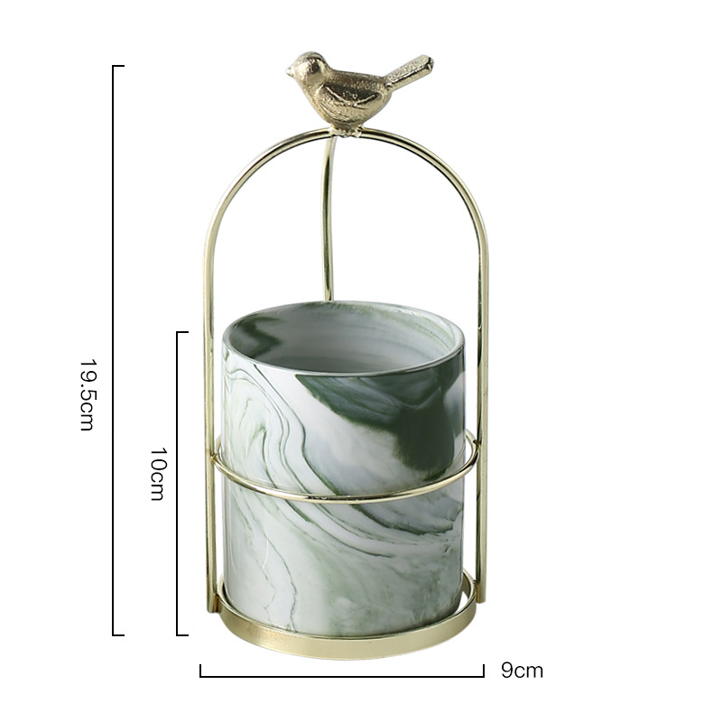 Flower Planters with Bird Design for Stylish Decoration