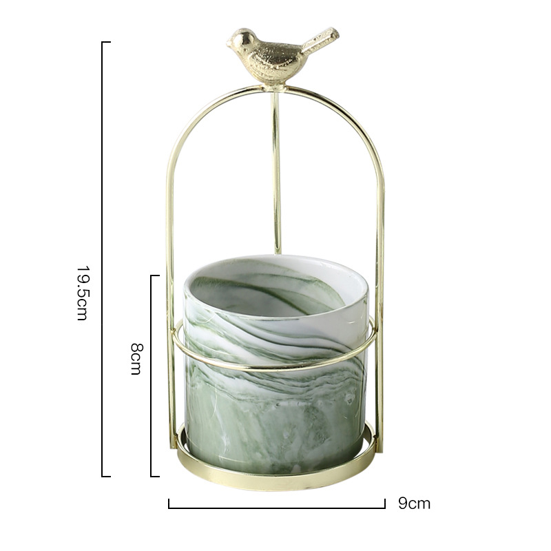 Flower Planters with Bird Design for Stylish Decoration