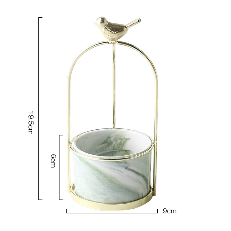 Flower Planters with Bird Design for Stylish Decoration