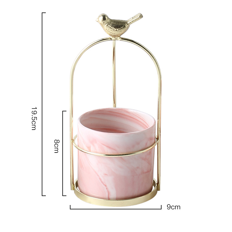 Flower Planters with Bird Design for Stylish Decoration