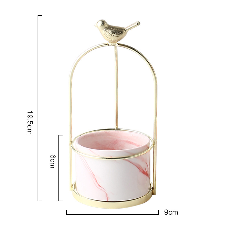 Flower Planters with Bird Design for Stylish Decoration