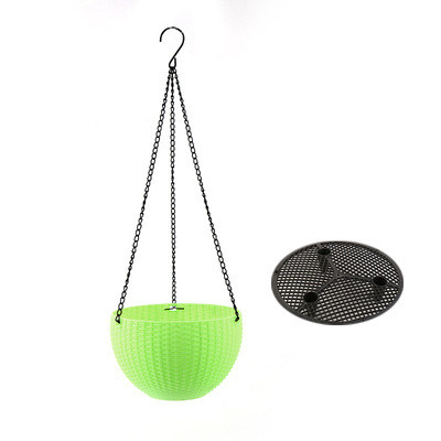 Woven Hanging Basket for Plants with Chain - Ideal for Balcony and Garden