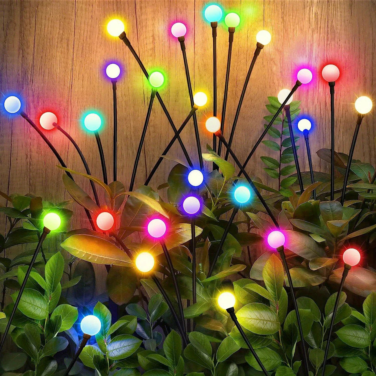 Led Solar Garden Light With Flexible Light Spheres - Waterproof Decorative Light For Flower Beds And Paths