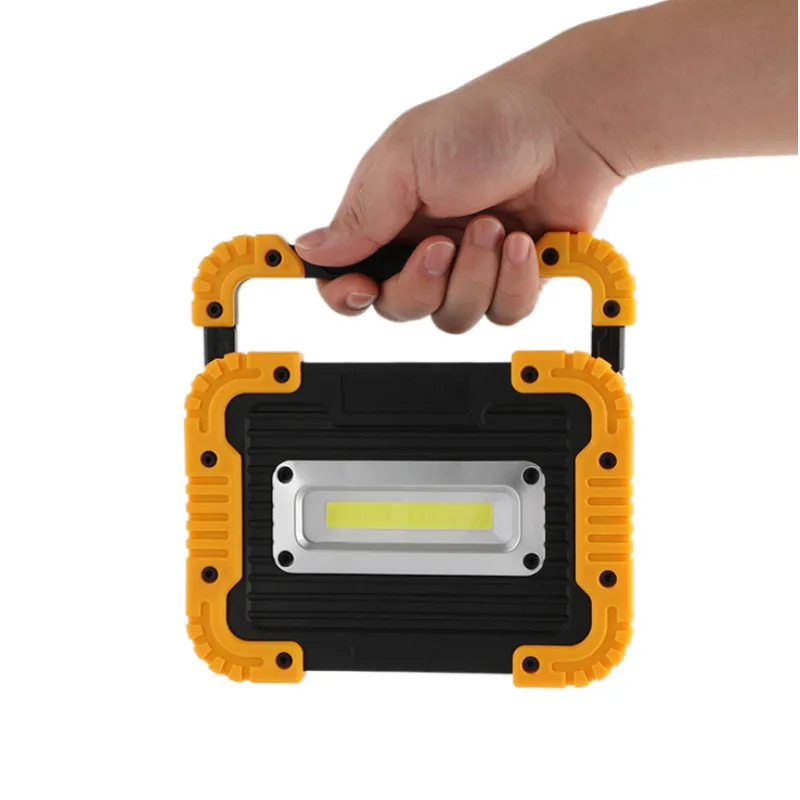 Rechargeable LED Construction Site Floodlight - Portable Work Light With USB And Robust Cover