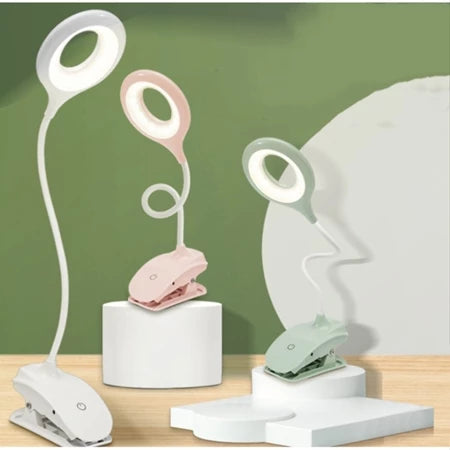 Rechargeable Led Desk Lamp With Clip - Adjustable Desk Lamp For Home Office And Study