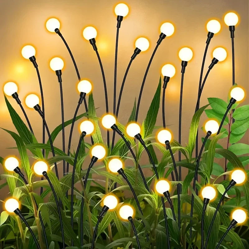 Led Solar Garden Light With Flexible Light Spheres - Waterproof Decorative Light For Flower Beds And Paths