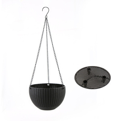 Woven Hanging Basket for Plants with Chain - Ideal for Balcony and Garden