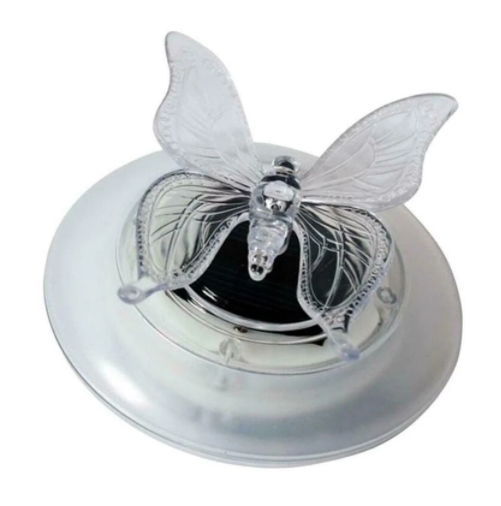 Solar - Powered Pond Decoration Butterfly and Dragonfly - Colour - Changing Led Lights for Garden and Pond