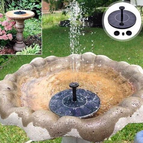 Solar - Powered Water Bubbler for Bird Baths - Bubbling Fountain with Solar Panel