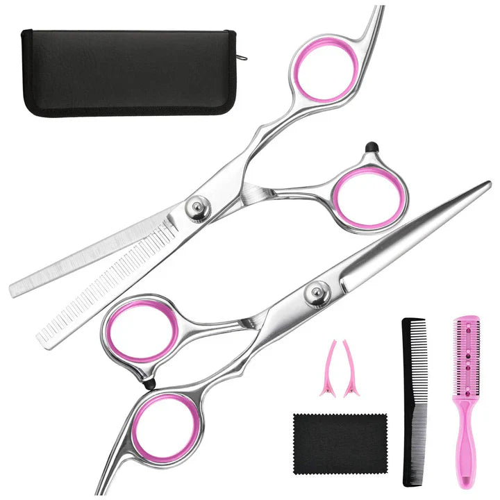 Professional Hair Care Set | Cutting and Thinning Scissors for Precise Hairstyles