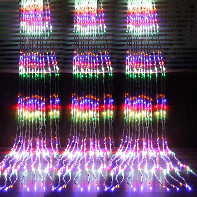 Led Light Curtain With Colour Change - Decorative Fairy Lights For Windows Walls And Parties