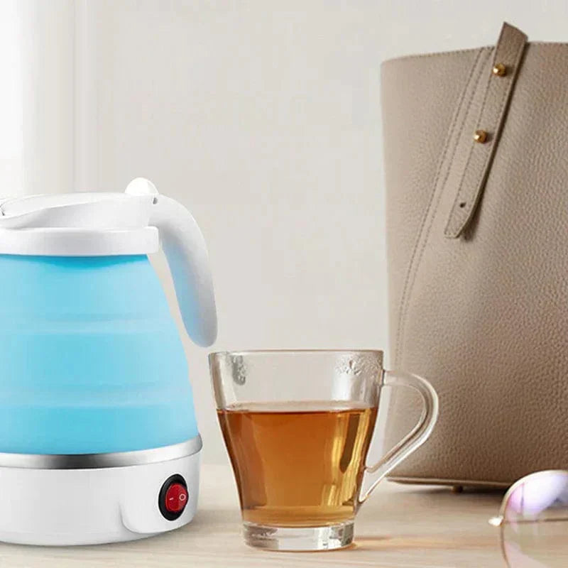 Foldable Travel Kettle - Compact Electric Tea Kettle for Travelling & Camping