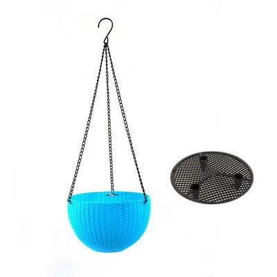 Woven Hanging Basket for Plants with Chain - Ideal for Balcony and Garden