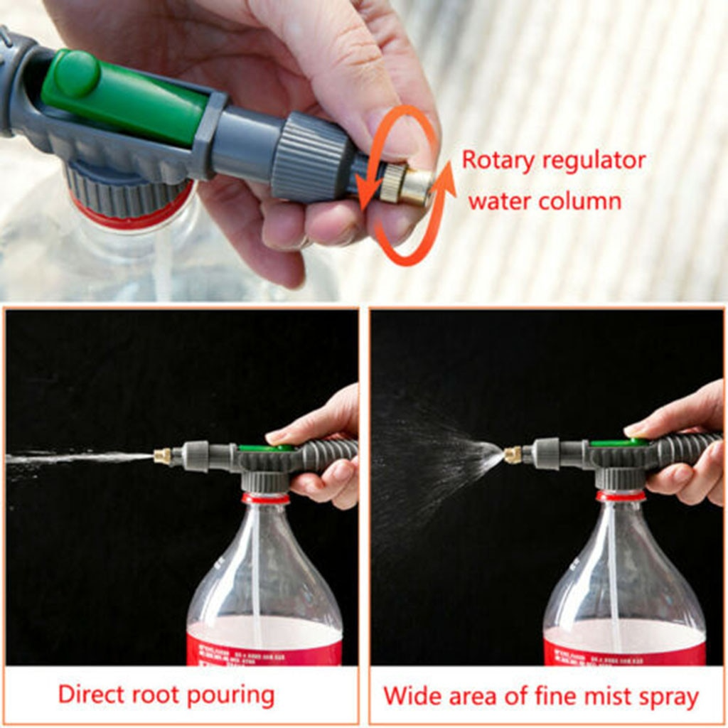 Universal Bottle Garden Sprayer with High - Pressure Nozzle - for Watering Plants and Cleaning