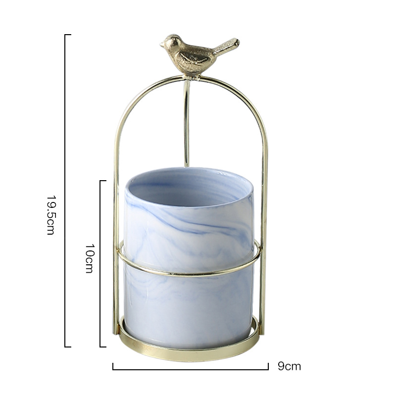 Flower Planters with Bird Design for Stylish Decoration