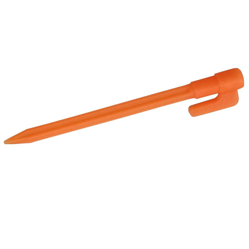 Plastic Tent Pegs with Hooks - Camping Pegs for Tarpaulins and Tarp
