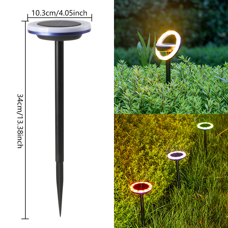 Solar Garden Lights With Colour Change - Led Ground Spots For Outdoor Areas And Gardens