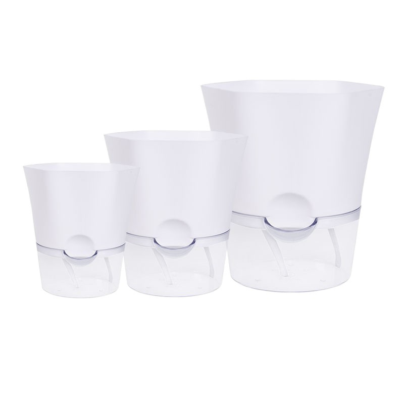 Plant Pot with Water Reservoir - Self - Watering Flower Pot for Houseplants