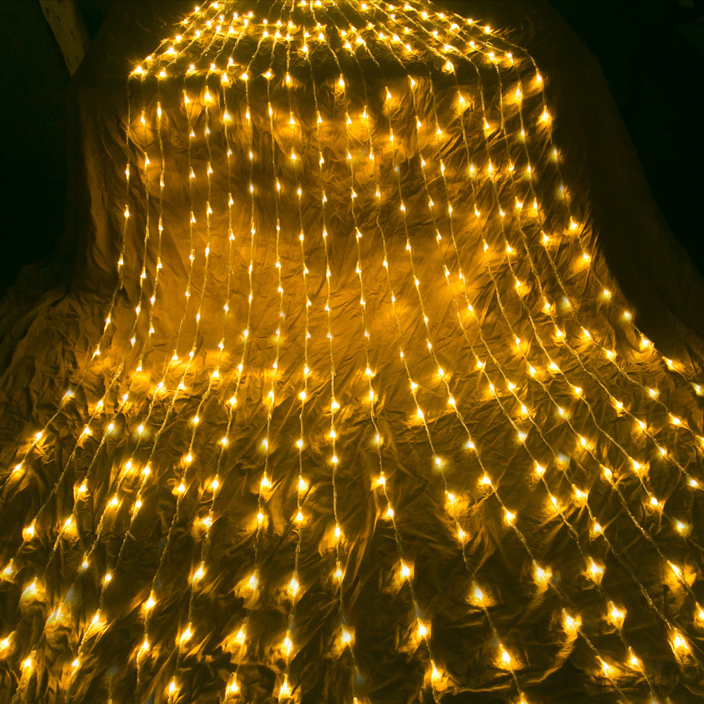 Led Light Curtain With Colour Change - Decorative Fairy Lights For Windows Walls And Parties