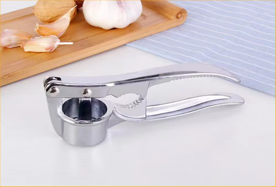 Robust Garlic Press Made From Stainless Steel