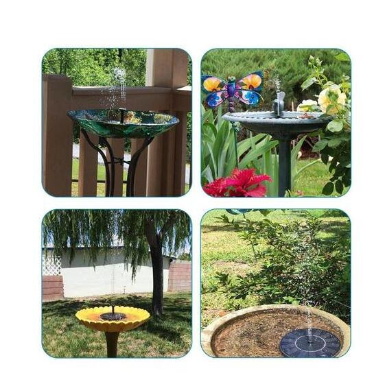 Solar - Powered Water Bubbler for Bird Baths - Bubbling Fountain with Solar Panel
