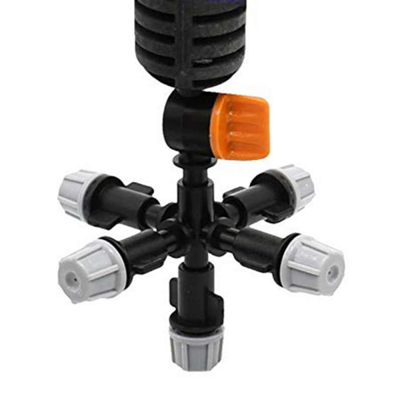 Rotatable Spray Nozzle with Multiple Spray Heads - Adjustable Watering for Garden Plants
