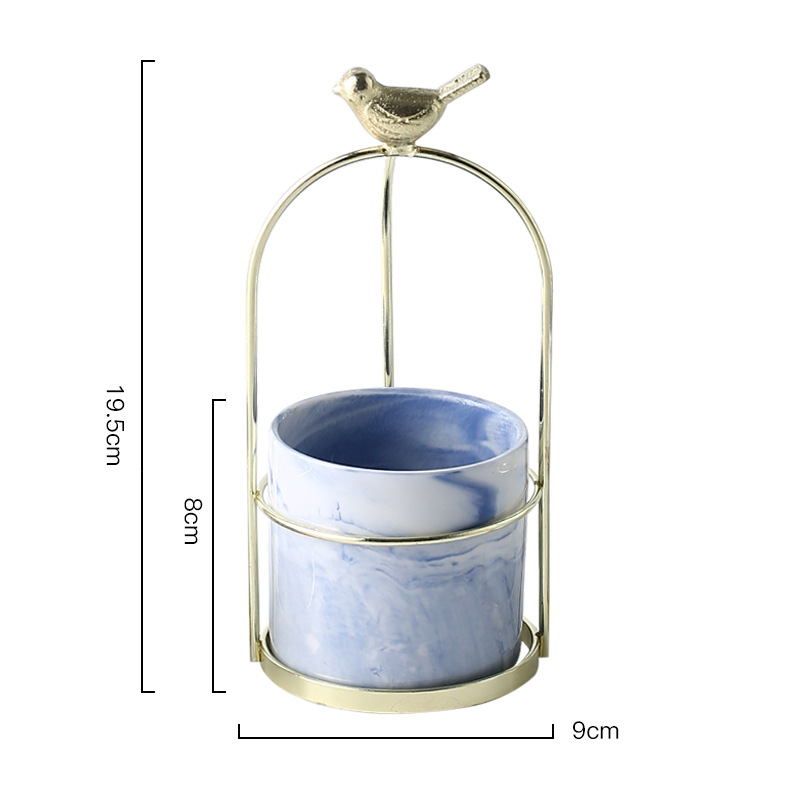 Flower Planters with Bird Design for Stylish Decoration
