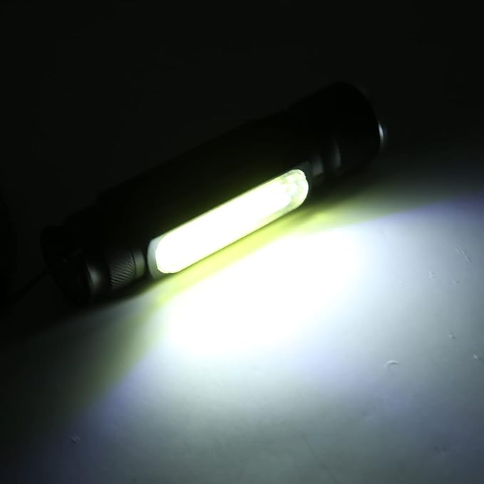 USB Rechargeable Magnetic Flashlight - LED Emergency Light With Magnet And Carrying Strap