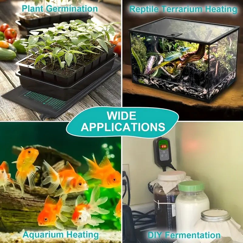 Heating Mat for Plant Seedlings - Temperature Control for Faster Germination and Growth