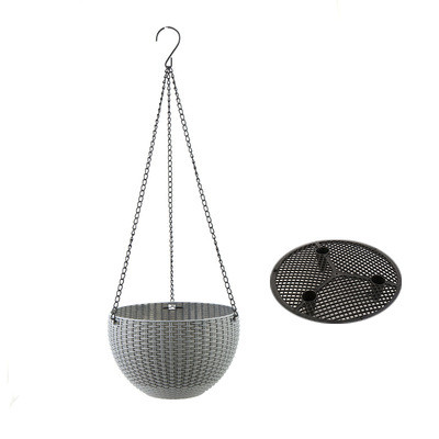 Woven Hanging Basket for Plants with Chain - Ideal for Balcony and Garden