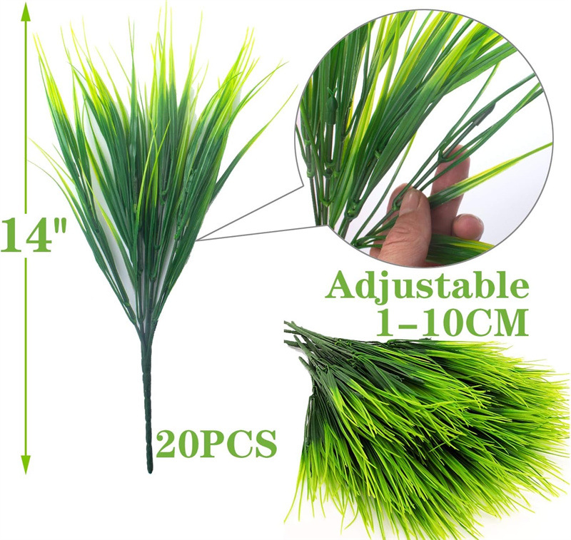 Artificial Wheat Grass Plant Made of Plastic - Decorative Grass for Garden , Home and Outdoor Use