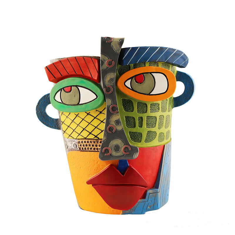 Colourful Face Flower Pot - Creative Decoration for the Home and Garden