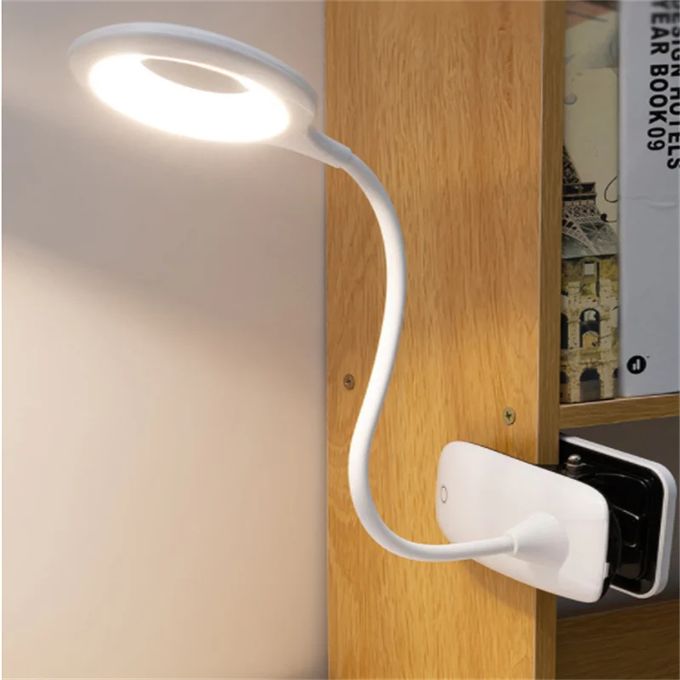 Rechargeable Led Desk Lamp With Clip - Adjustable Desk Lamp For Home Office And Study