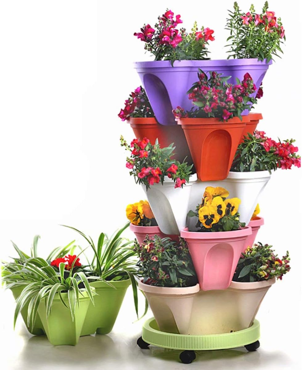 6 - Layer Vertical Plant Tower - Three - Dimensional Flower System for the Garden