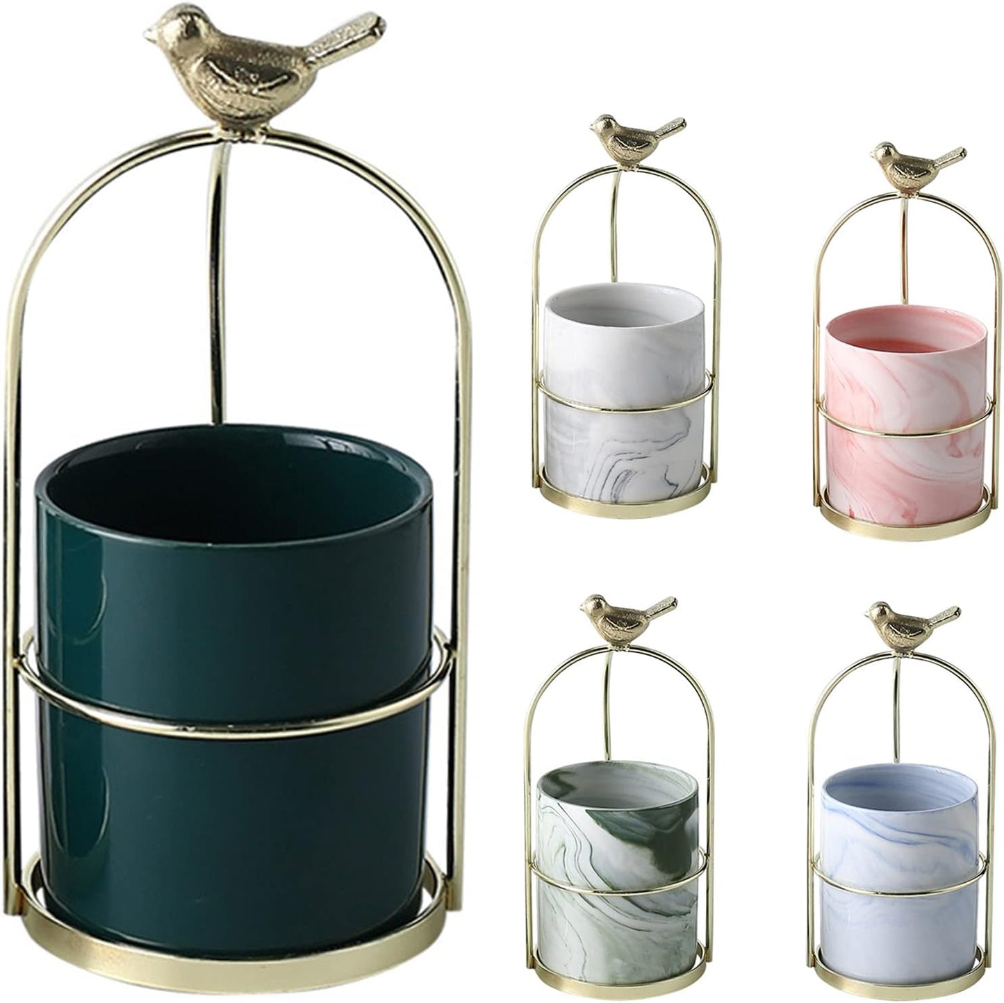 Flower Planters with Bird Design for Stylish Decoration