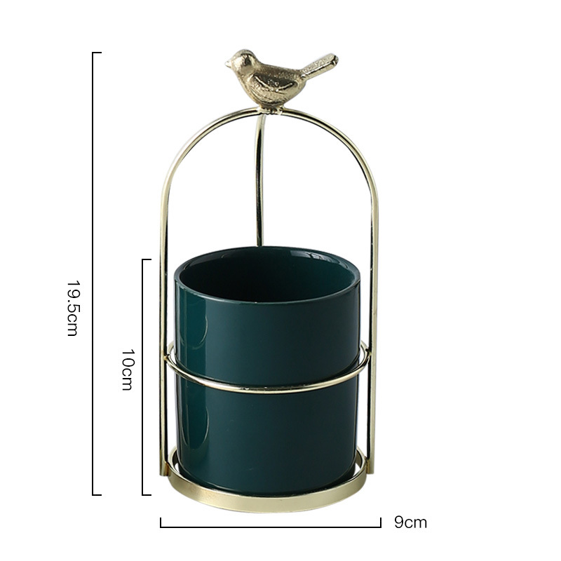 Flower Planters with Bird Design for Stylish Decoration