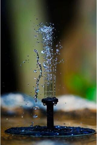 Solar - Powered Water Bubbler for Bird Baths - Bubbling Fountain with Solar Panel
