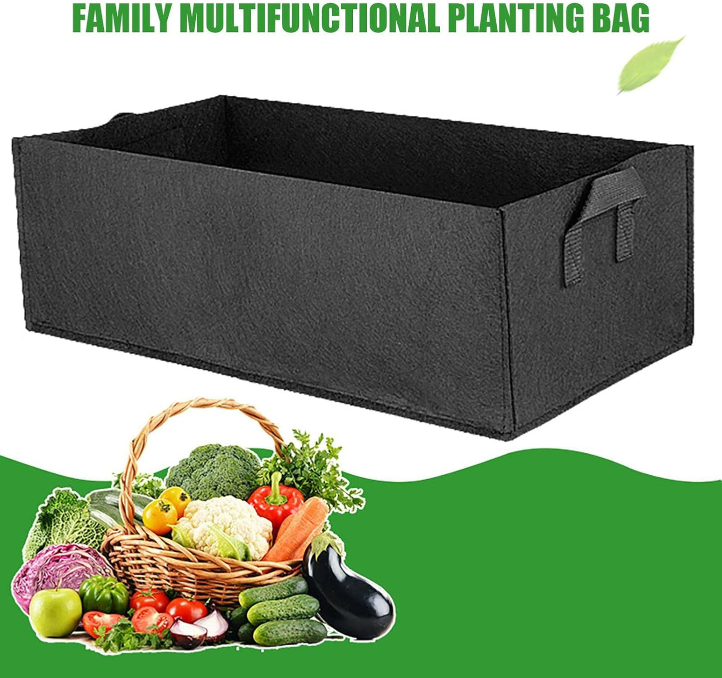 Foldable Felt Storage Box for Plants with Handles