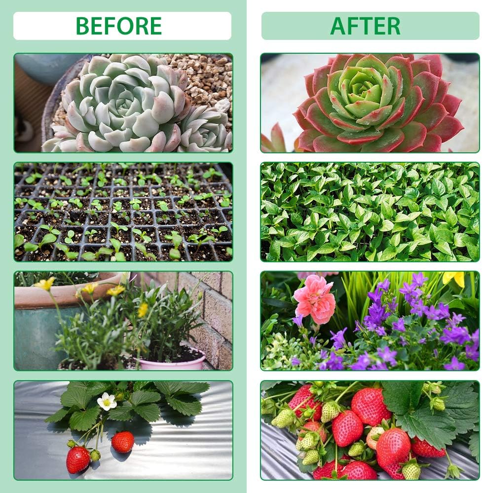 Plant Grow Light with 4 Flexible Arms and Dimming Function for Indoor Gardens