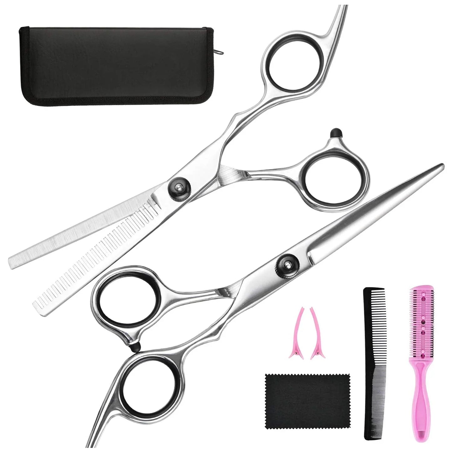 Professional Hair Care Set | Cutting and Thinning Scissors for Precise Hairstyles