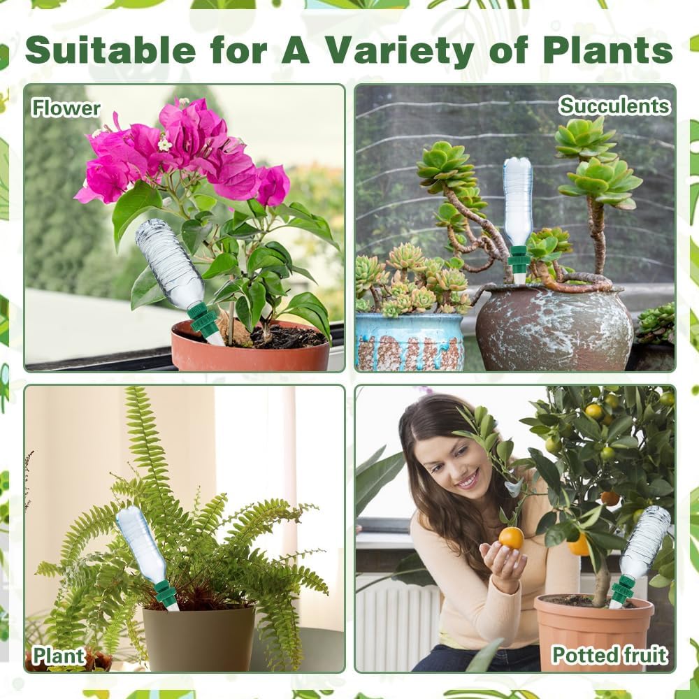 Self - Watering Tips for Plants - Automatic Drip Tips for Bottles