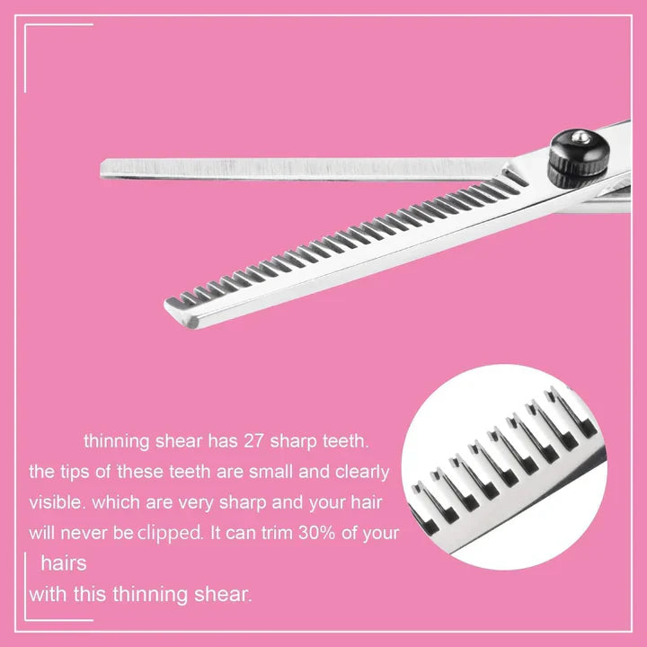 Professional Hair Care Set | Cutting and Thinning Scissors for Precise Hairstyles