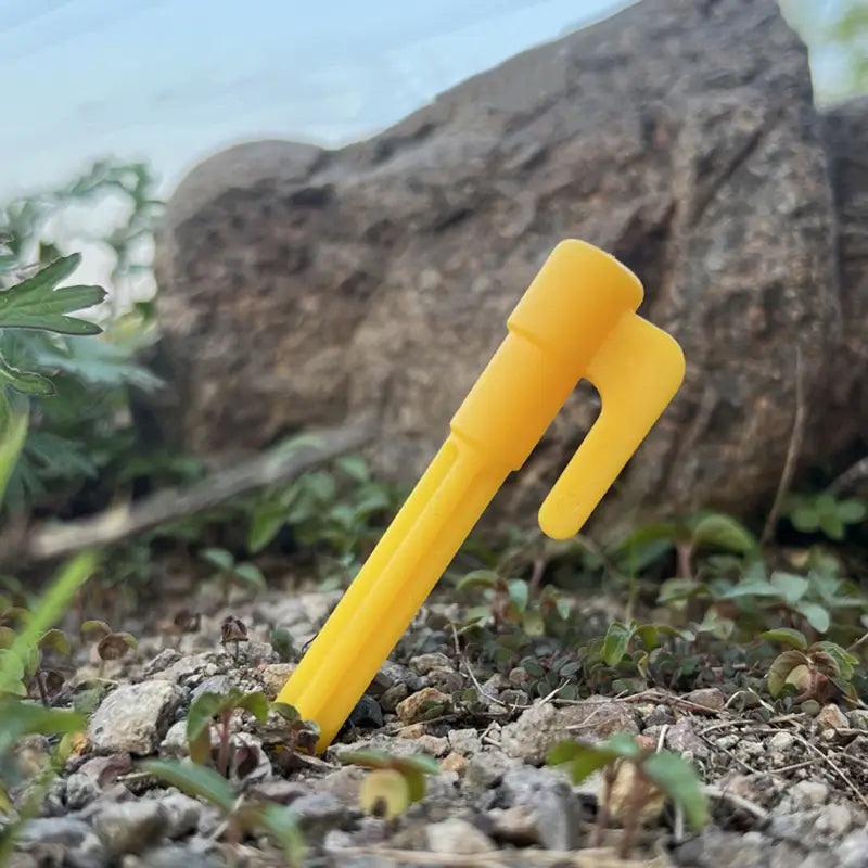 Plastic Tent Pegs with Hooks - Camping Pegs for Tarpaulins and Tarp