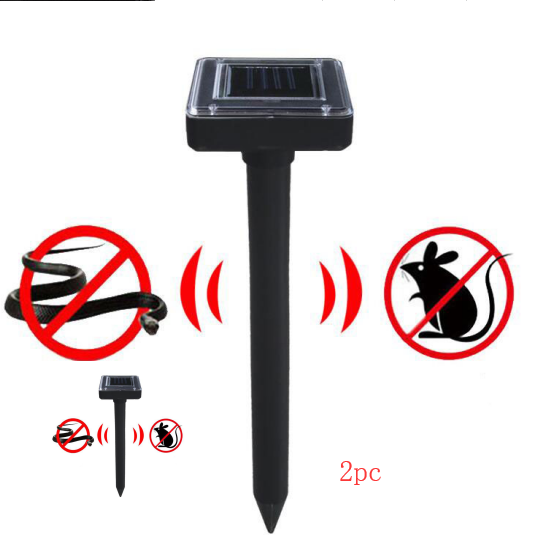 Solar - Powered Snake and Pest Repellent - Ultrasonic Device for the Garden