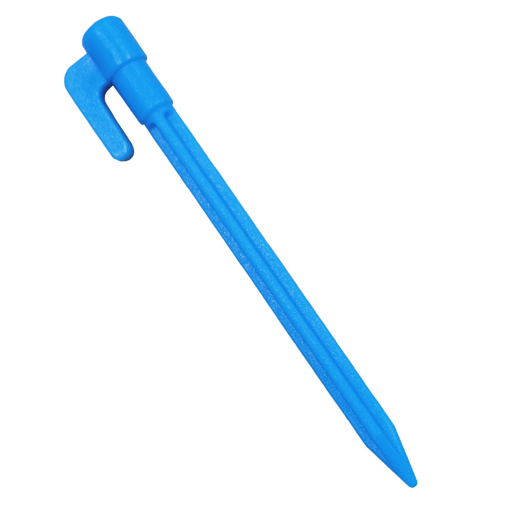 Plastic Tent Pegs with Hooks - Camping Pegs for Tarpaulins and Tarp