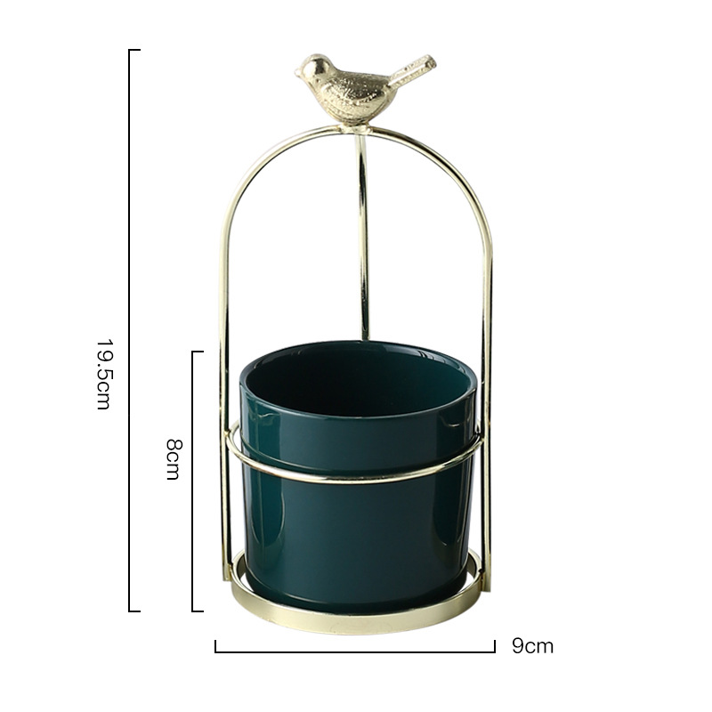 Flower Planters with Bird Design for Stylish Decoration